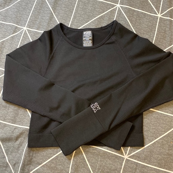 PINK Victoria's Secret Tops - Pink VS long sleeve crop top